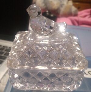 Vintage Stylesetters 24% Lead Crystal Bird Topped Miniatur...